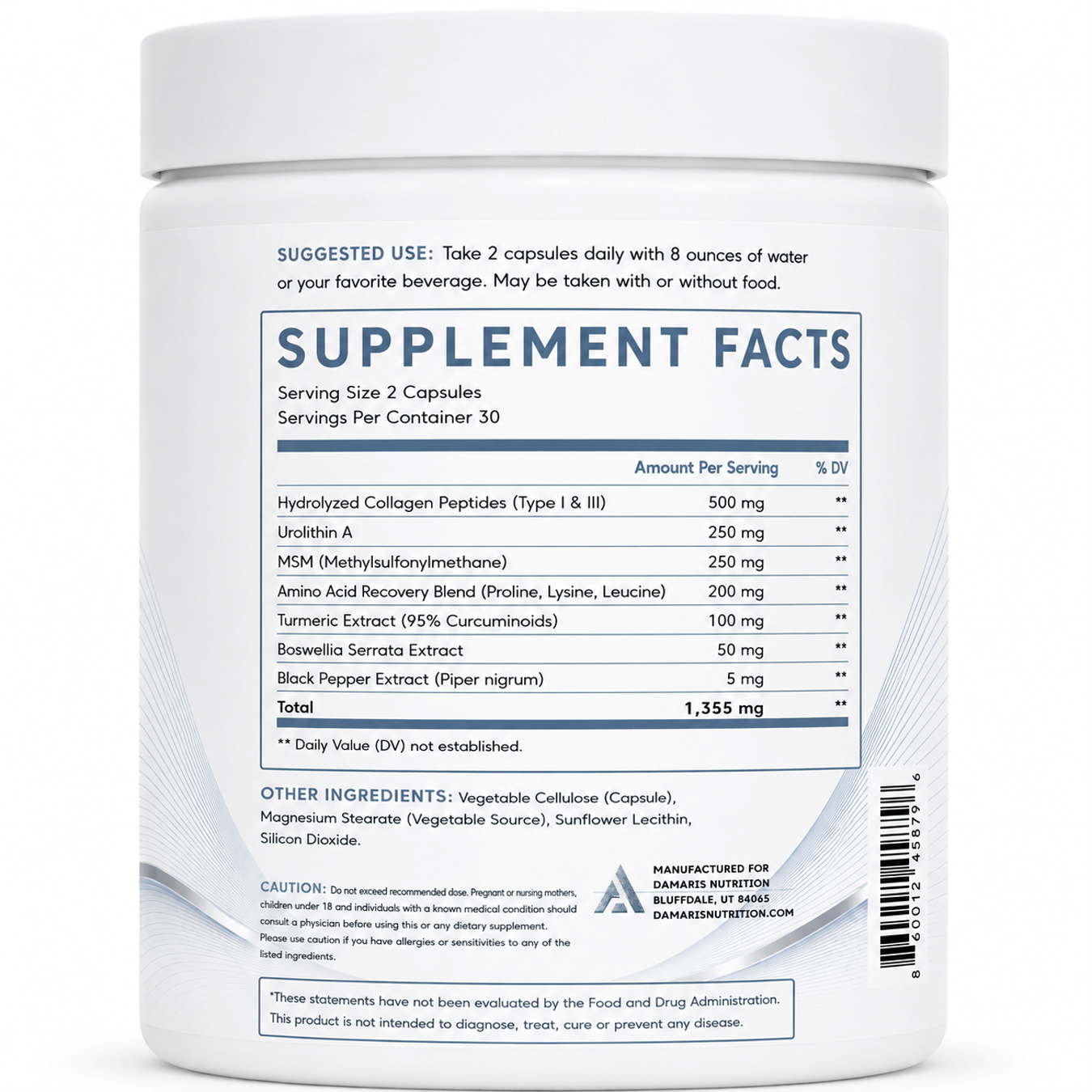 Peptide Recovery Complex packaging detail